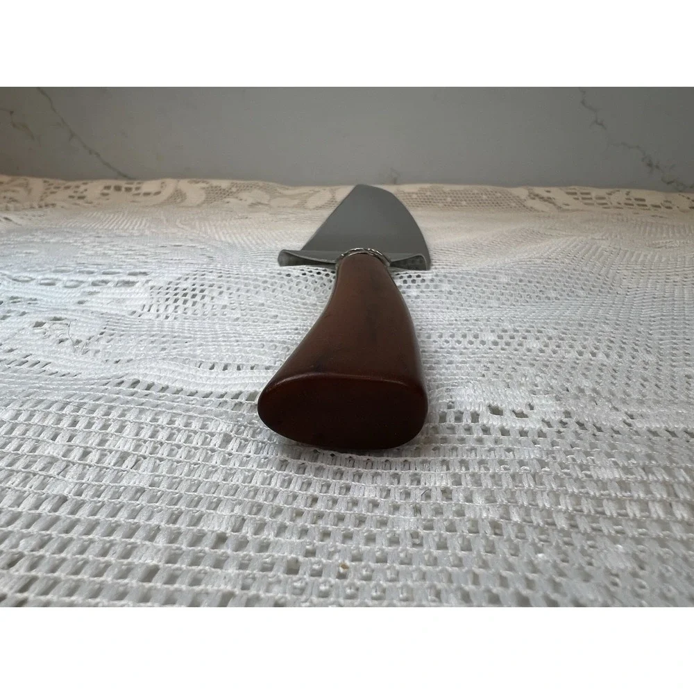 Pie Server Cake Slicer Stainless Steel Marbled Bakelite Style‎ Handle Vintage